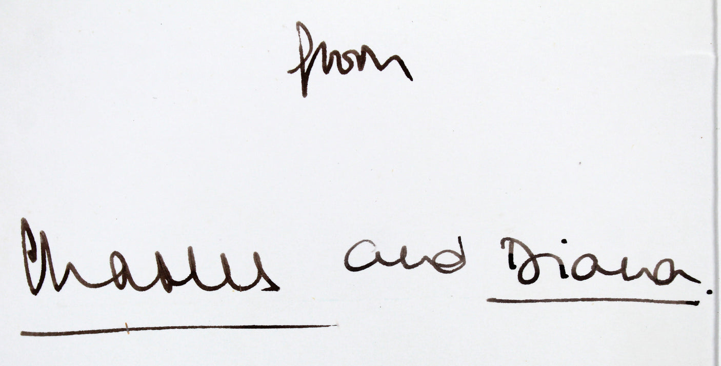 Princess Diana & Prince Charles Signed 1981 7.25x10.5 Christmas Card BAS