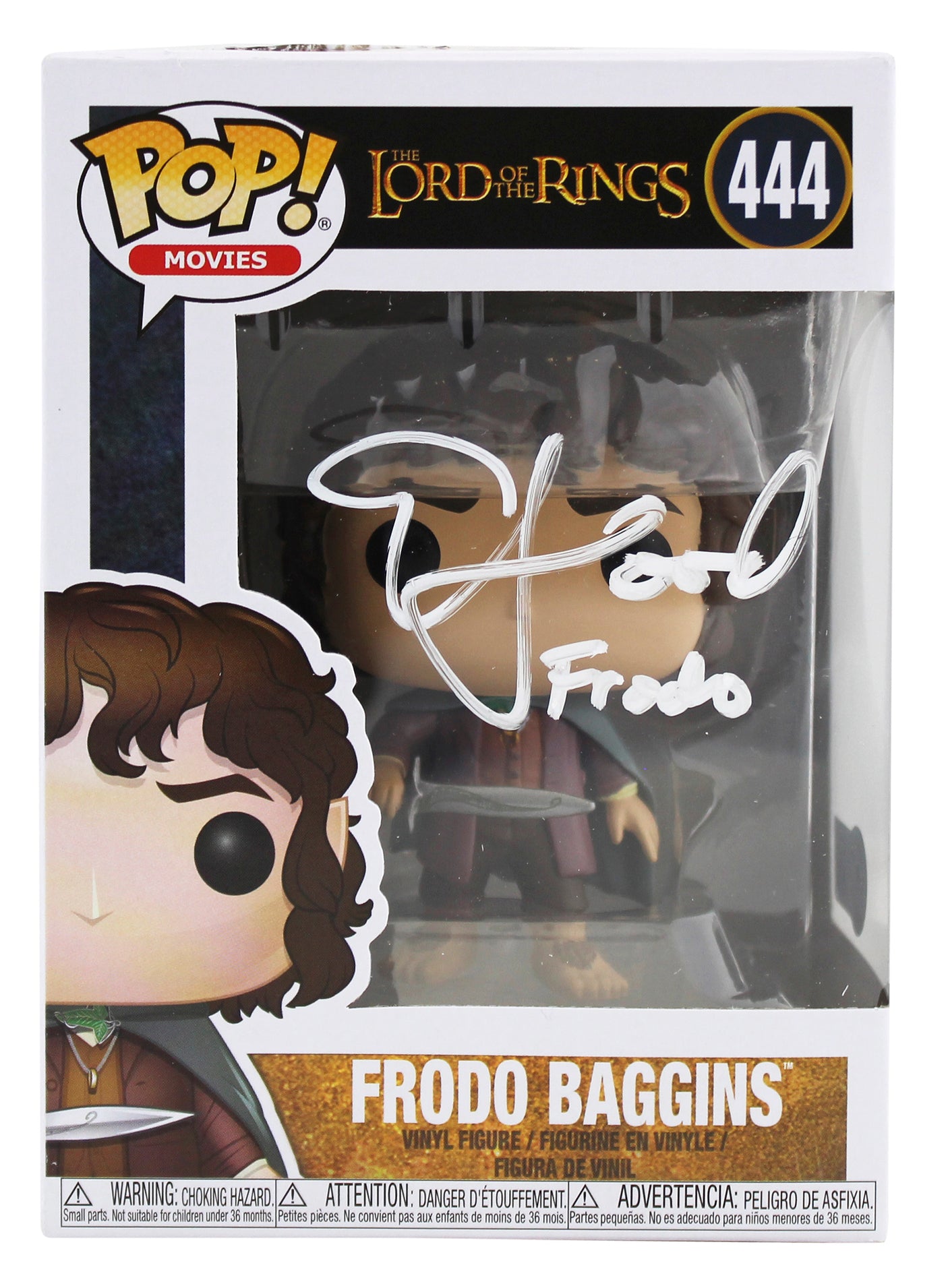 Elijah Wood Lord of the Rings "Frodo" Signed Funko Pop Vinyl Figure BAS #W774971