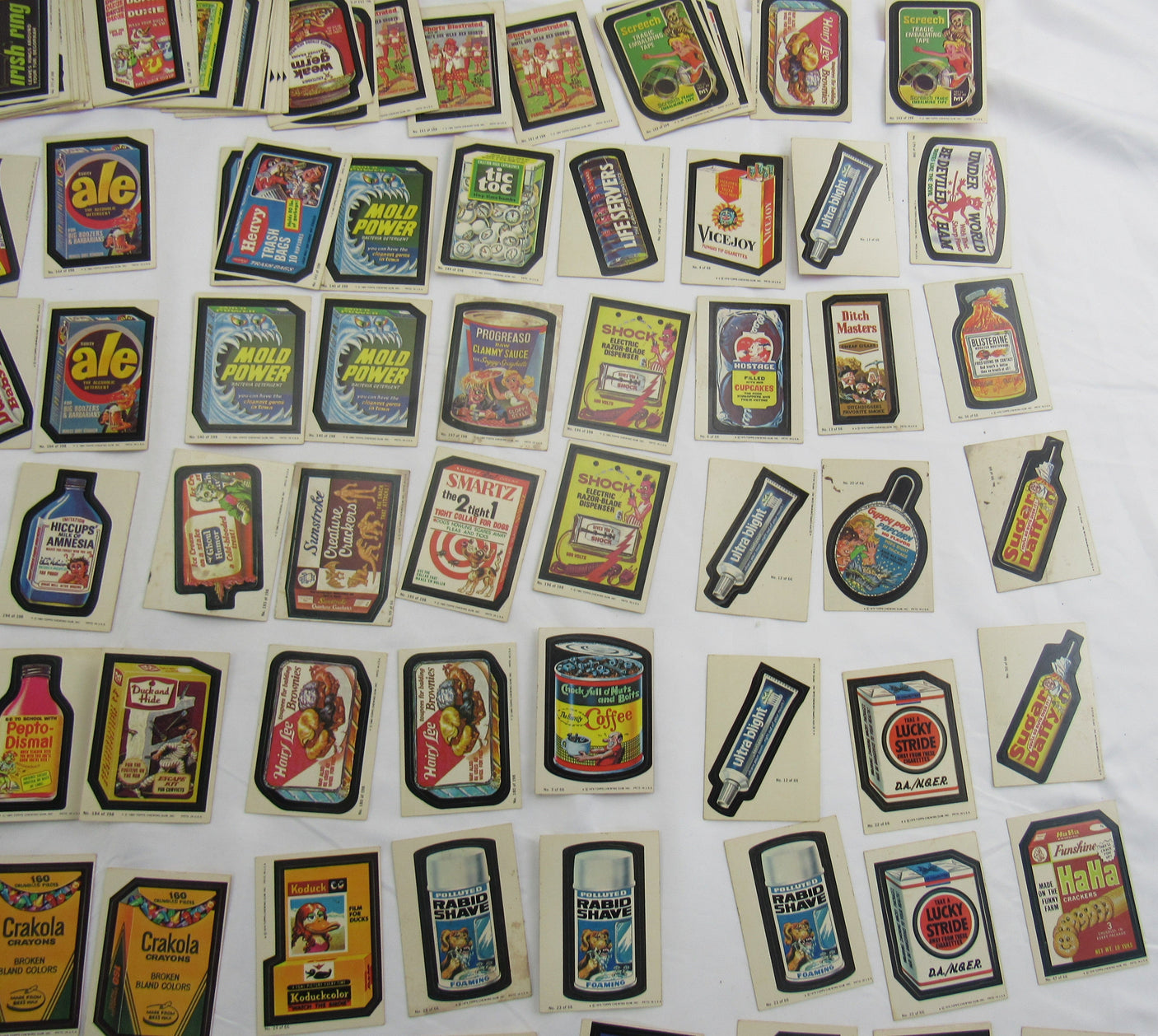 1980 Topps Wacky Package Lot - Series 1,2,3 - 175 Card Lot
