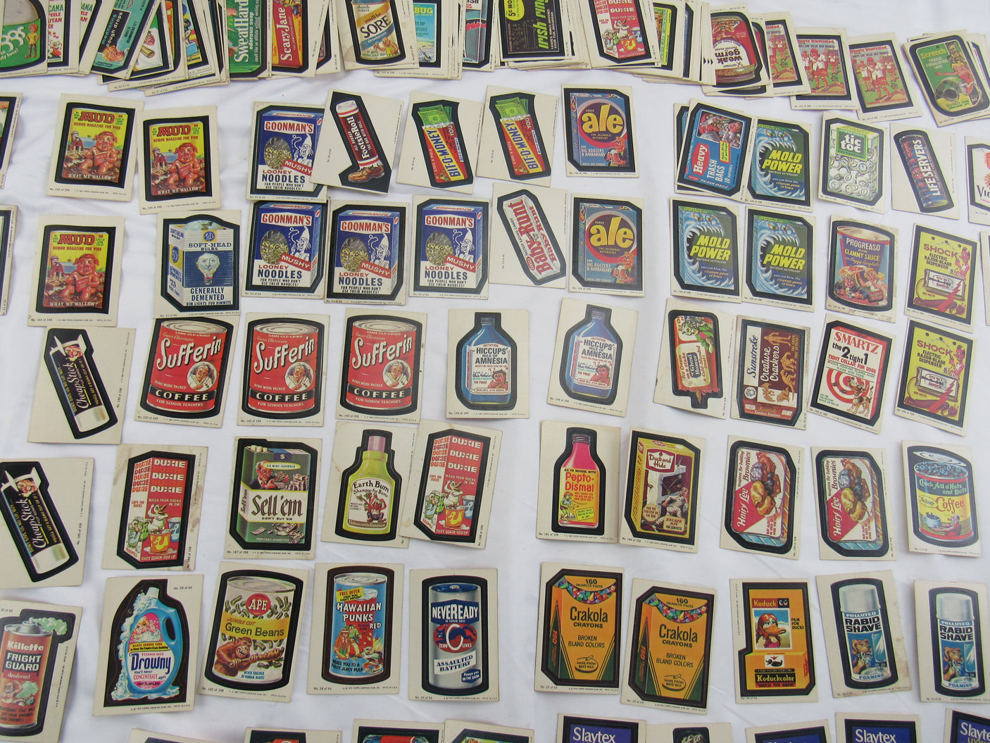 1980 Topps Wacky Package Lot - Series 1,2,3 - 175 Card Lot