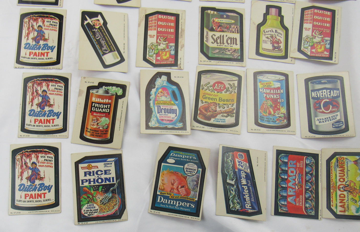 1980 Topps Wacky Package Lot - Series 1,2,3 - 175 Card Lot