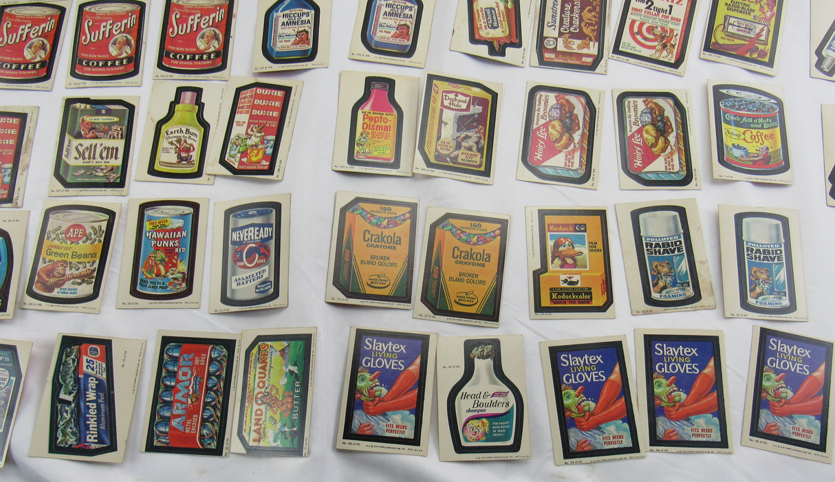 1980 Topps Wacky Package Lot - Series 1,2,3 - 175 Card Lot