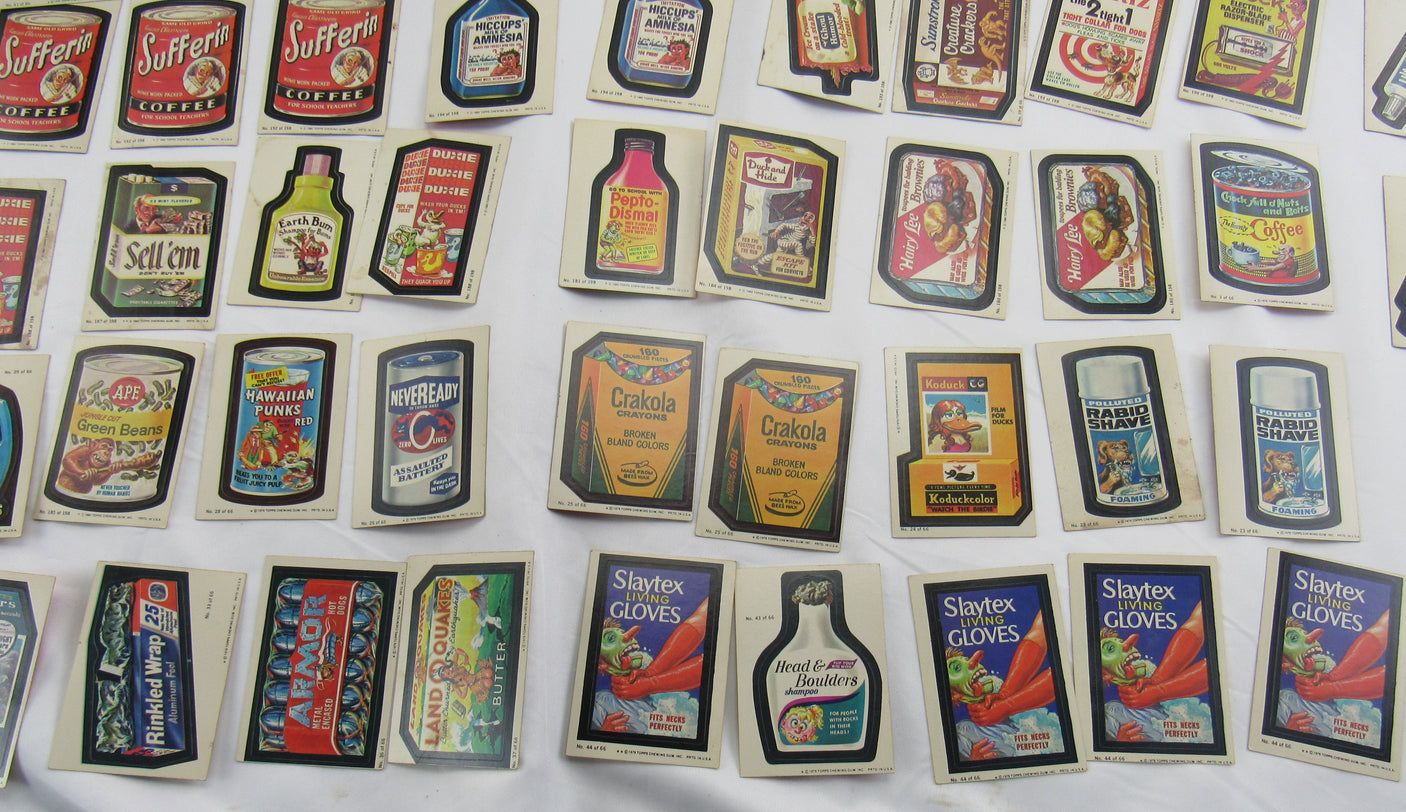 1980 Topps Wacky Package Lot - Series 1,2,3 - 175 Card Lot