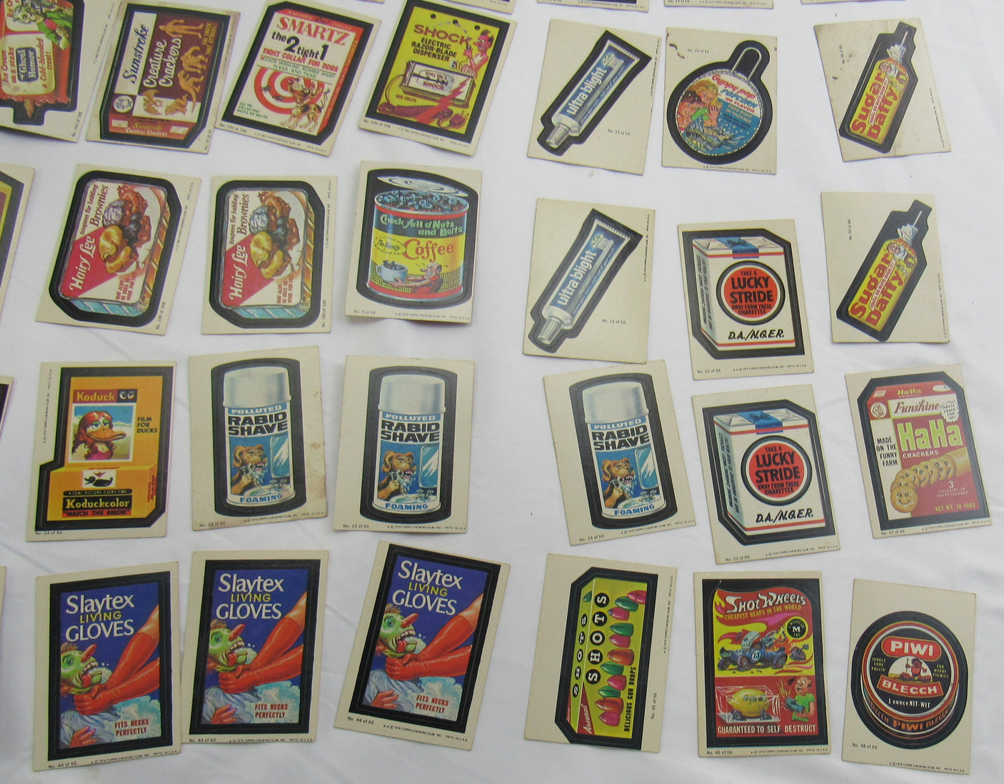 1980 Topps Wacky Package Lot - Series 1,2,3 - 175 Card Lot