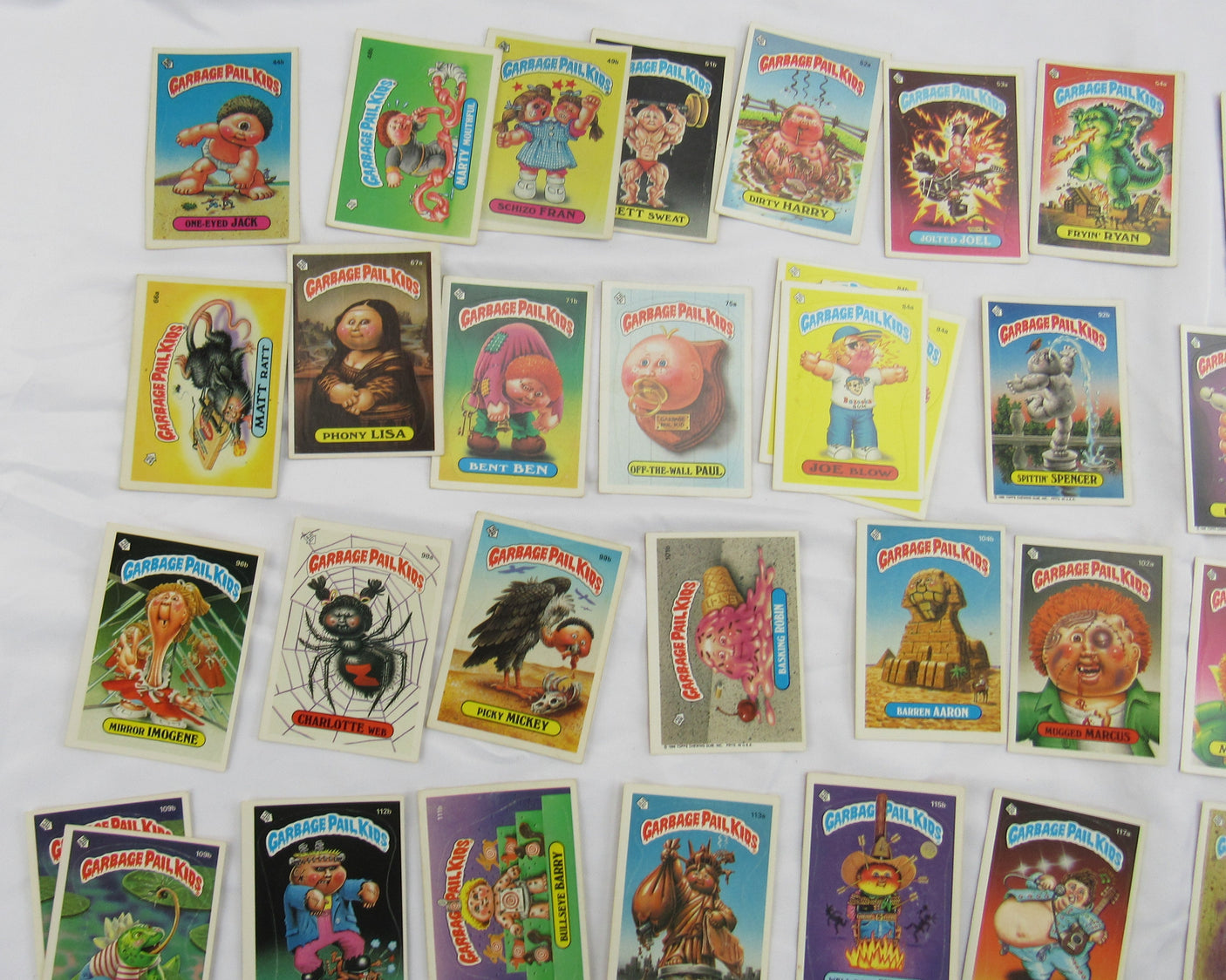 1985 Garbage Pail Kids GPK Lot of 64 Cards.