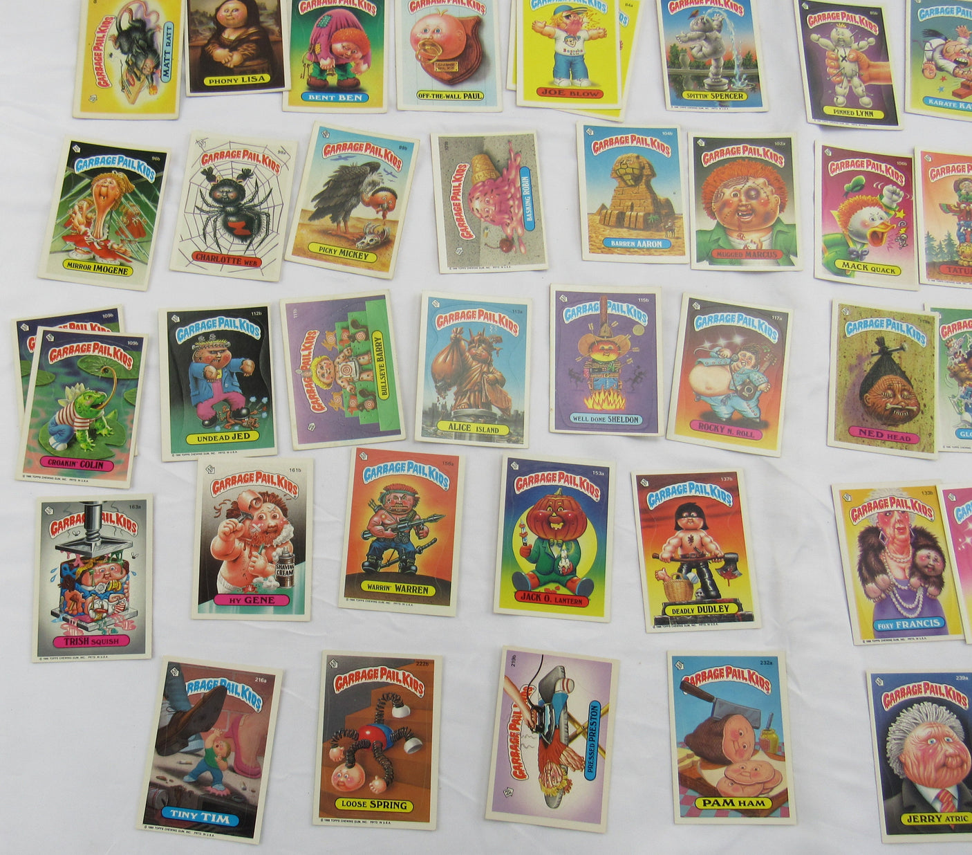 1985 Garbage Pail Kids GPK Lot of 64 Cards.