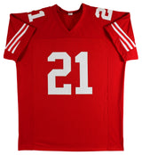Frank Gore Authentic Signed Red Pro Style Jersey Autographed BAS Witnessed