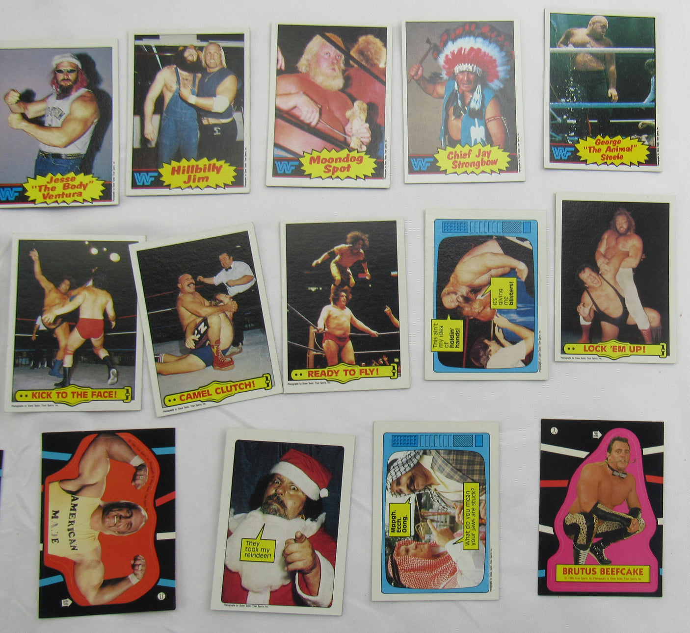 1985 Topps WWF WWE Wrestling Lot with - Hulk Hogan RC #1