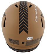 Cowboys Roger Staubach "2x Insc" Signed STS II F/S Speed Proline Helmet BAS Wit