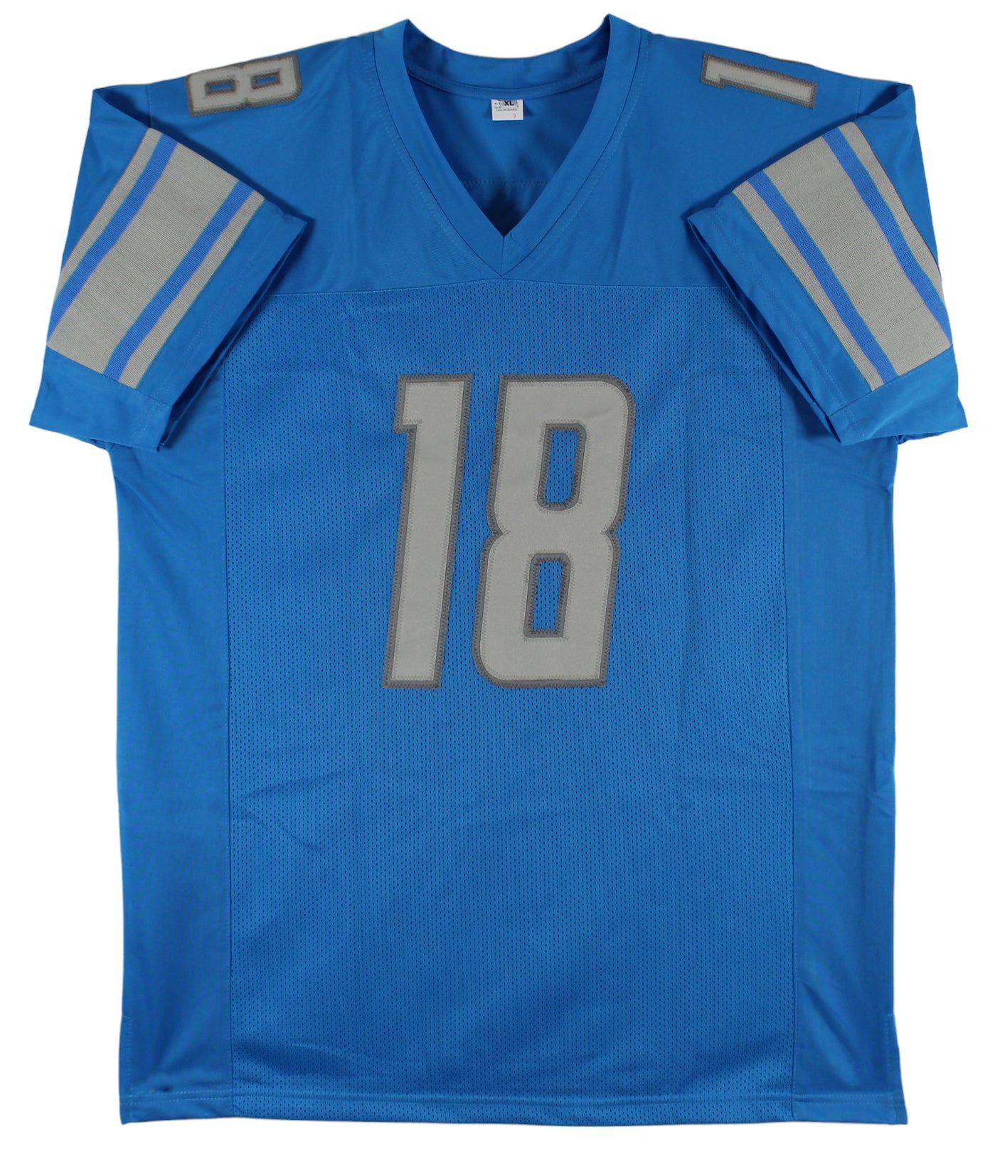 Jameson Williams Authentic Signed Blue Pro Style Jersey BAS Witnessed