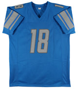 Jameson Williams Authentic Signed Blue Pro Style Jersey BAS Witnessed