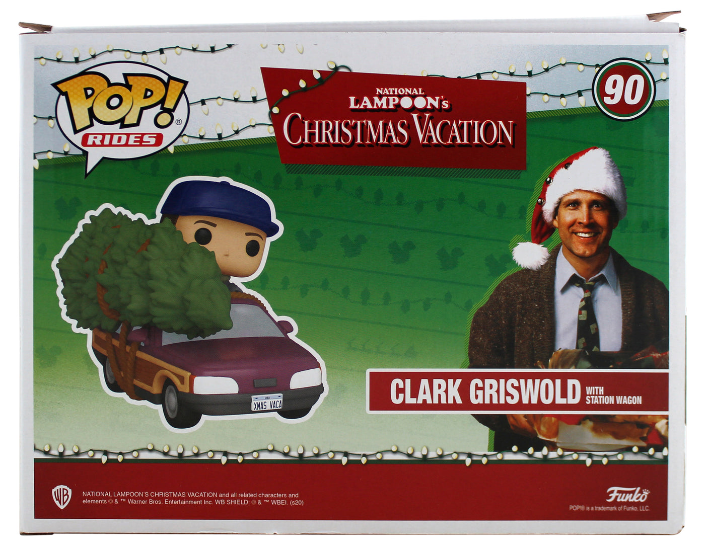 Chevy Chase Christmas Vacation Signed #90 Funko Pop Vinyl Figure w White Sig BAS