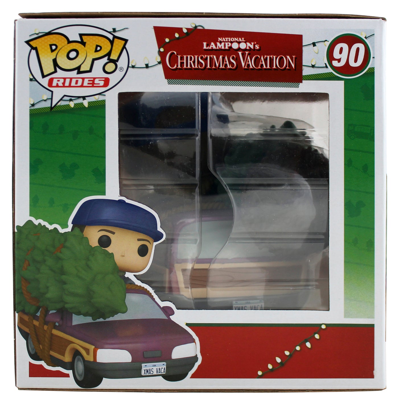Chevy Chase Christmas Vacation Signed #90 Funko Pop Vinyl Figure w/ Red Sig BAS