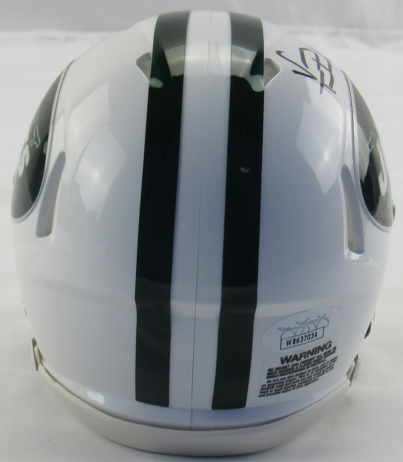 Vinny Testaverde Signed Auto Autograph Jets Mini Helmet JSA Witness