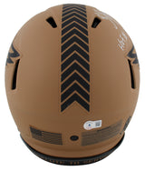 Eagles Brian Dawkins "2x Insc" Signed STS II F/S Speed Proline Helmet BAS Wit