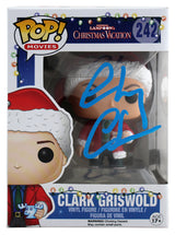 Chevy Chase Christmas Vacation Signed Funko Pop Figure w/ Blue Sig BAS Witnessed