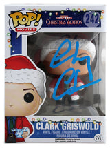 Chevy Chase Christmas Vacation Signed Funko Pop Figure w/ Blue Sig BAS Witnessed
