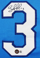 Salvador Perez Authentic Signed Light Blue Pro Style Jersey BAS Witnessed