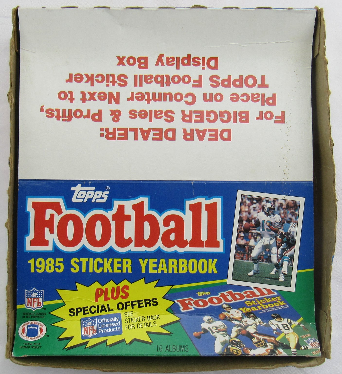 1985 Topps Football Yearbook Sticker Album - 11 Albums - Unused