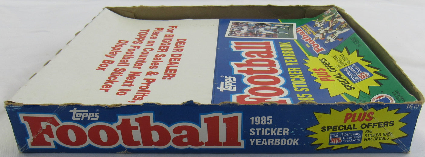 1985 Topps Football Yearbook Sticker Album - 11 Albums - Unused