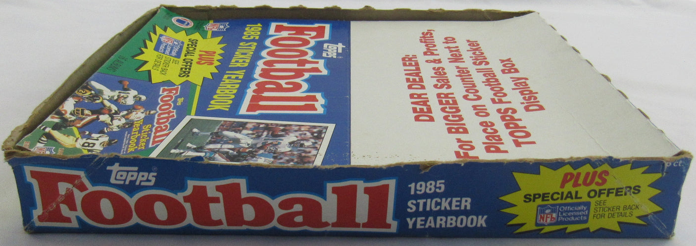1985 Topps Football Yearbook Sticker Album - 11 Albums - Unused