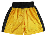 Sylvester Stallone & Talia Shire Signed Yellow Rocky Boxing Trunks BAS #AB14661