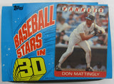 1986 Topps Baseball Stars In 3D Factory Box - 24 Packs