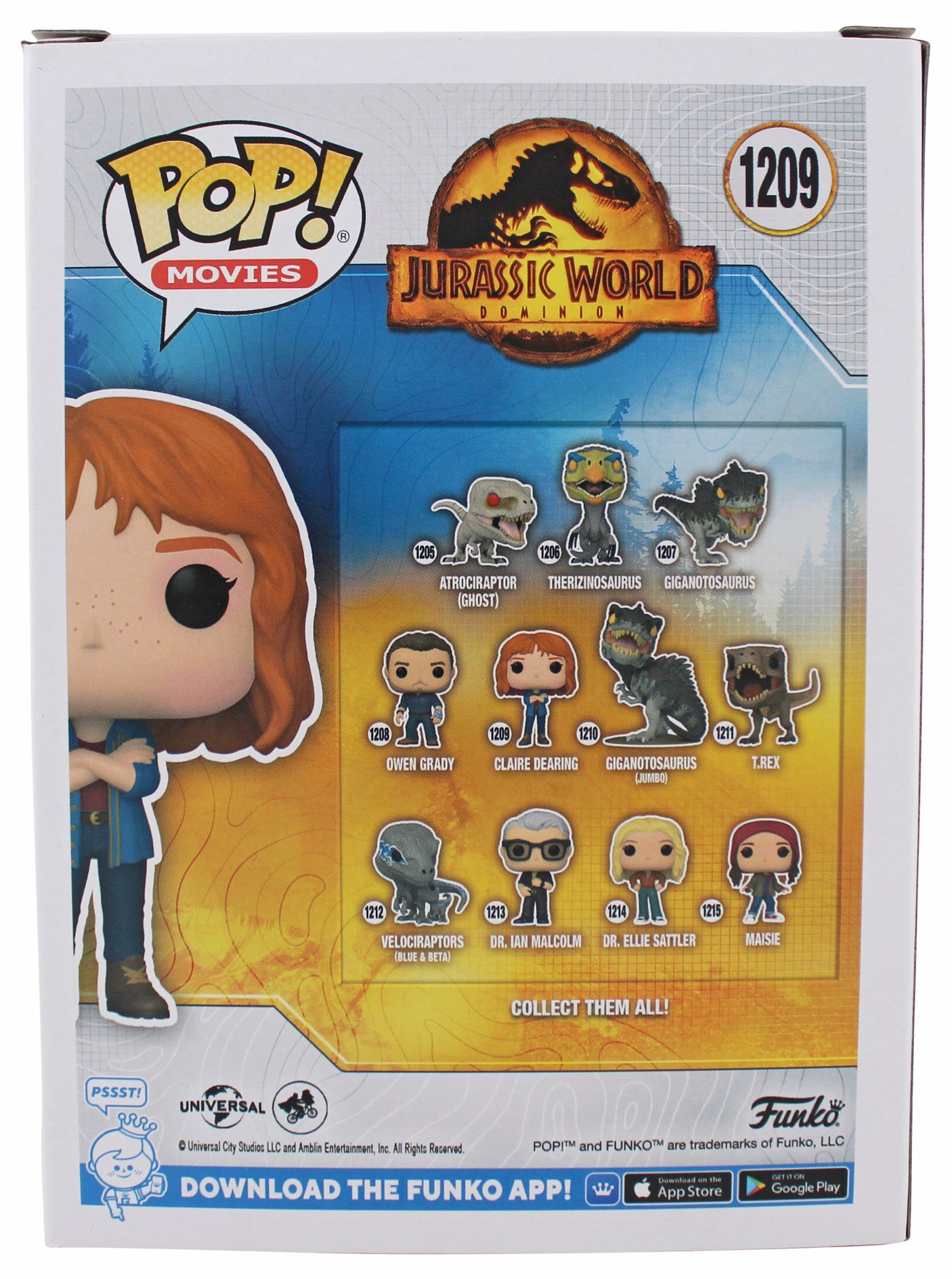 Bryce Dallas Howard "Claire" Jurassic World Signed Funko Pop Vinyl Figure BAS 2