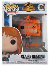 Bryce Dallas Howard "Claire" Jurassic World Signed Funko Pop Vinyl Figure BAS 1
