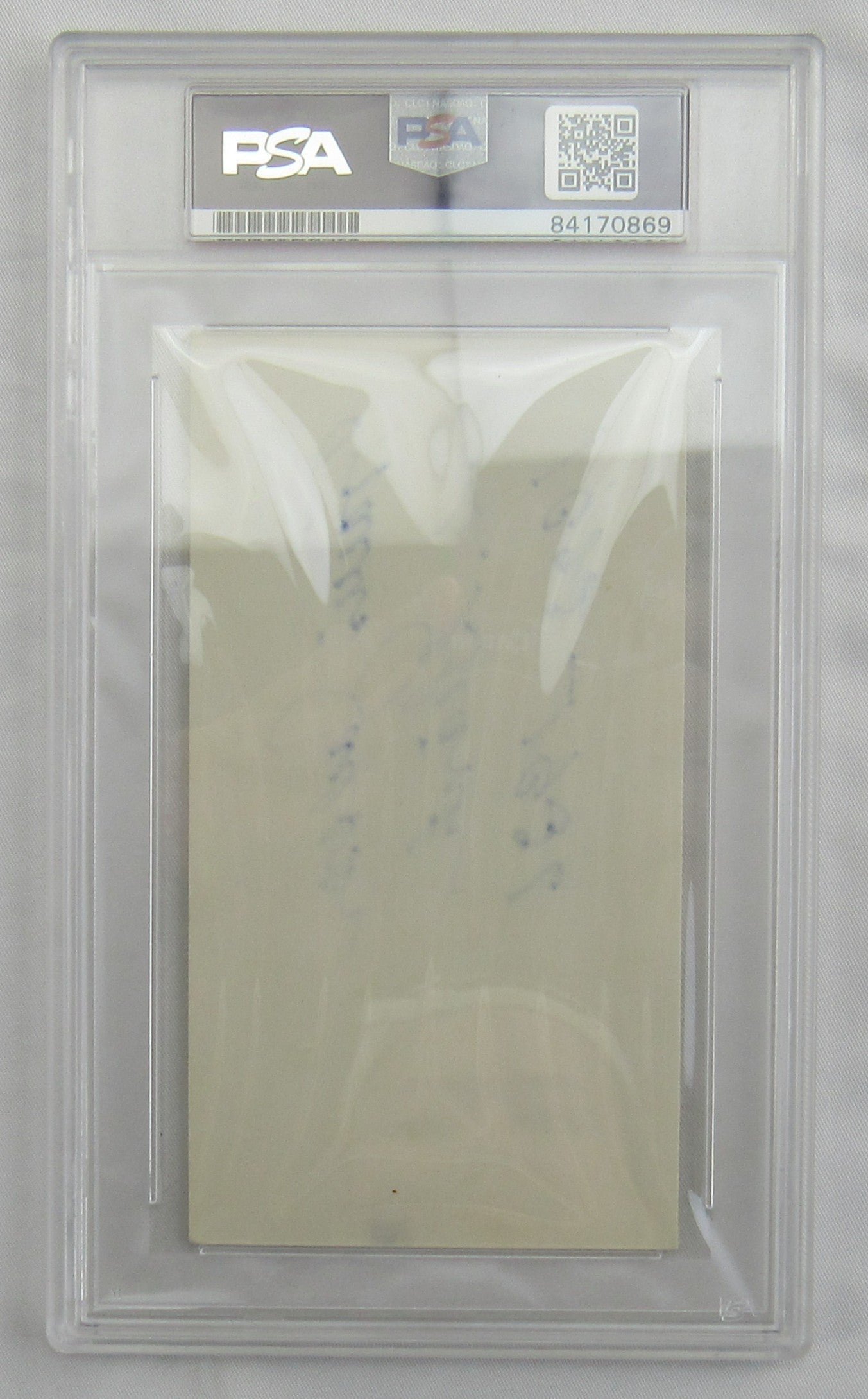 Travis Jackson Signed Auto Autograph Encapsulated PSA/DNA Index Card