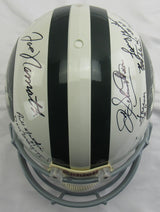 1969 New York Jets Team Signed Joe Namath Auto Full Size Helmet Replica Steiner Sports Hologram