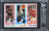 Celtics Larry Bird Authentic Signed 1980 Topps #49 Card BAS Slabbed 1
