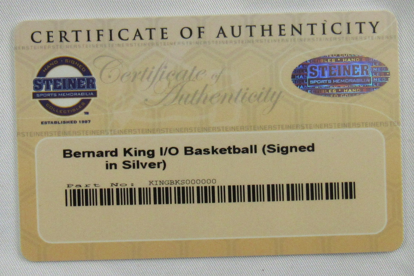 Bernard King Signed Auto Autograph Spalding NBA Basketball Steiner COA