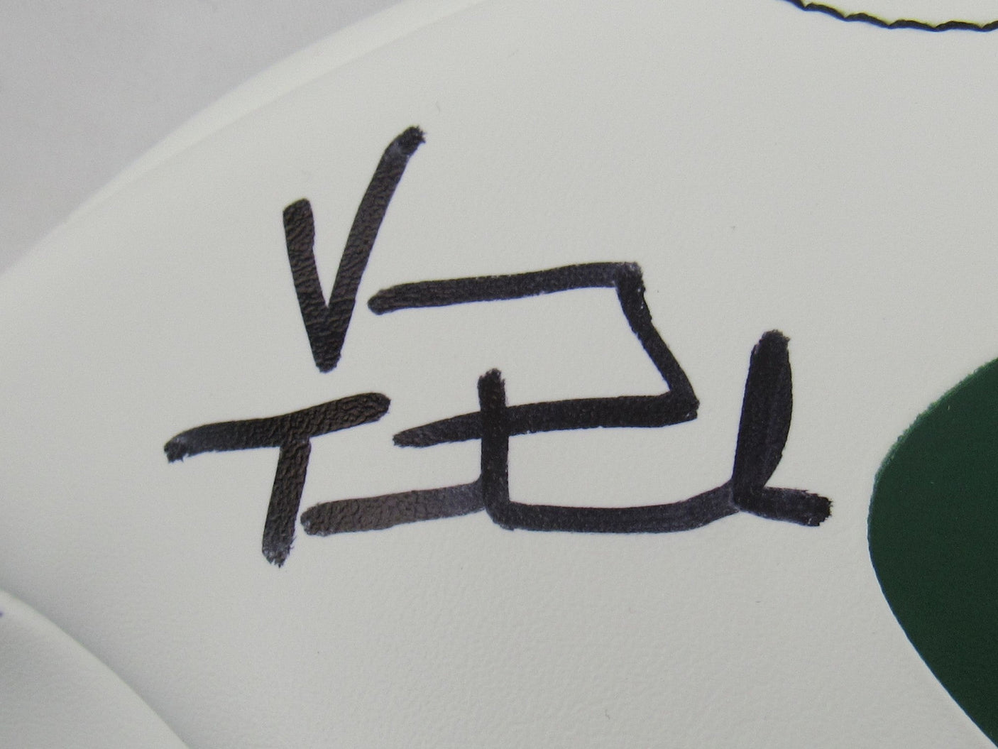 Vinny Testaverde Wayne Chrebet Signed Auto Autograph Jets Logo Football JSA