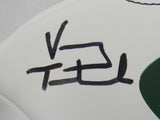 Vinny Testaverde Wayne Chrebet Signed Auto Autograph Jets Logo Football JSA