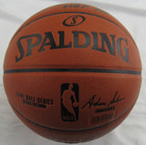 George Gervin Signed Auto Autograph Spalding NBA Basketball Steiner COA
