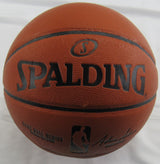 George Gervin Signed Auto Autograph Spalding NBA Basketball Steiner COA