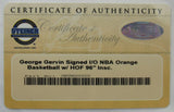 George Gervin Signed Auto Autograph Spalding NBA Basketball Steiner COA