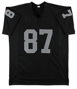 Michael Mayer Authentic Signed Black Pro Style Jersey BAS Witnessed