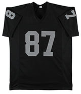 Michael Mayer Authentic Signed Black Pro Style Jersey BAS Witnessed