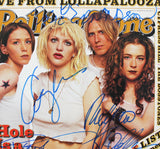 Hole (4) Love, Erlandson, Maur & Schemel Signed Rolling Stone Magazine BAS LOA
