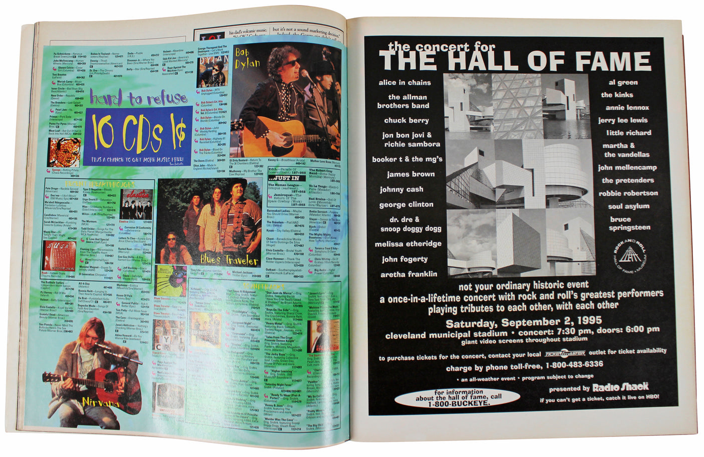 Hole (4) Love, Erlandson, Maur & Schemel Signed Rolling Stone Magazine BAS LOA