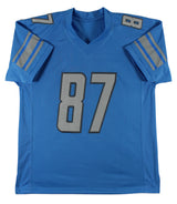 Sam Laporta Authentic Signed Blue Pro Style Jersey Autographed BAS
