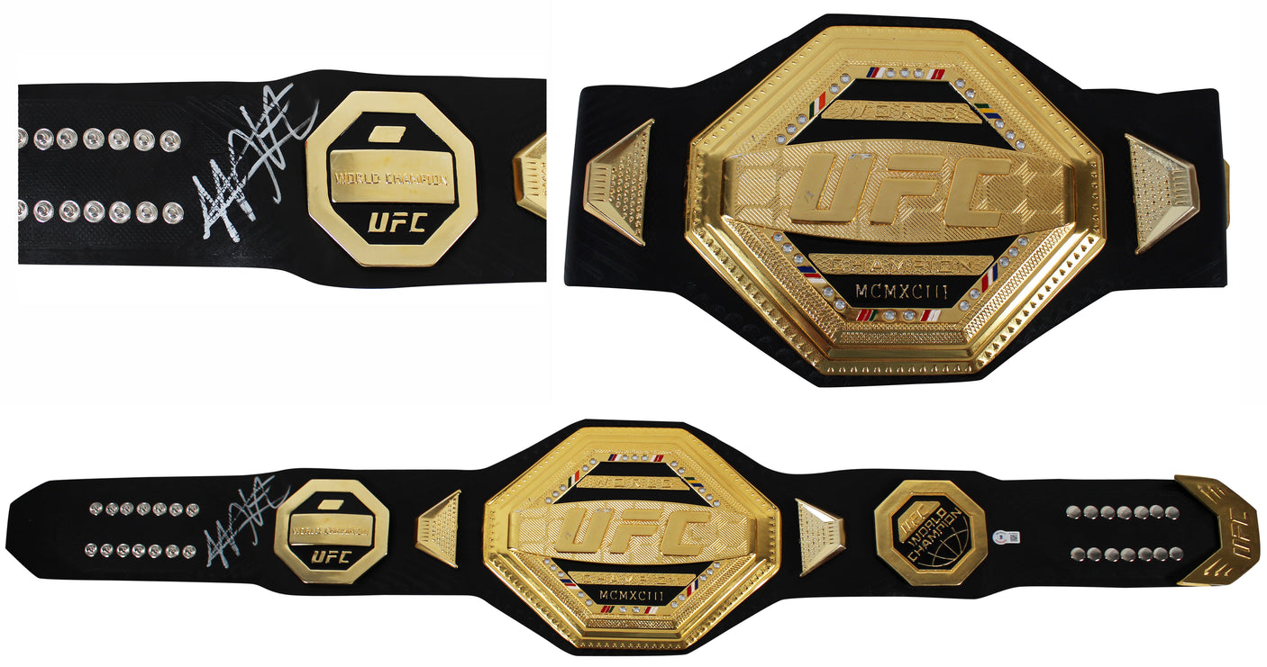 Khabib Nurmagomedov Authentic Signed MMA World Championship Full Size Belt BAS