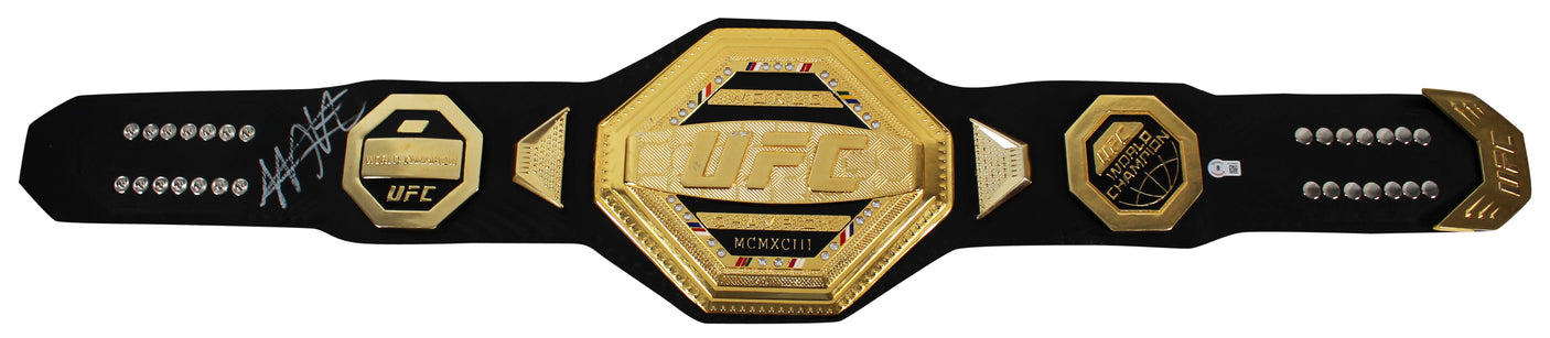 Khabib Nurmagomedov Authentic Signed MMA World Championship Full Size Belt BAS