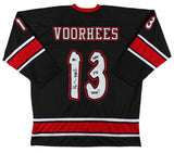 Ari Lehman Friday The 13th "First F'N Jason!" Signed Black Hockey Jersey BAS Wit