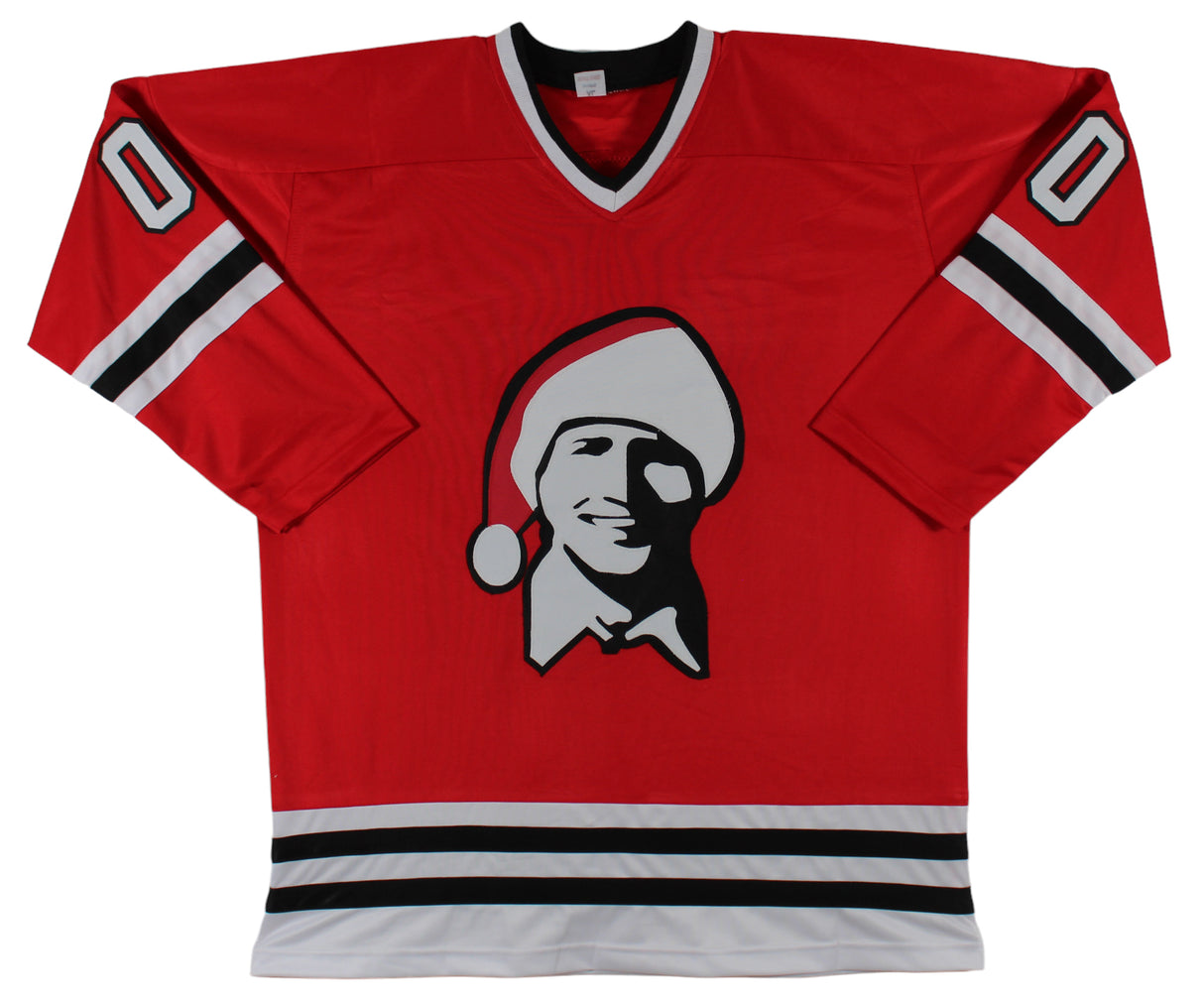 Chevy Chase Christmas Vacation Signed Red Griswold Hockey Jersey BAS #WZ44493