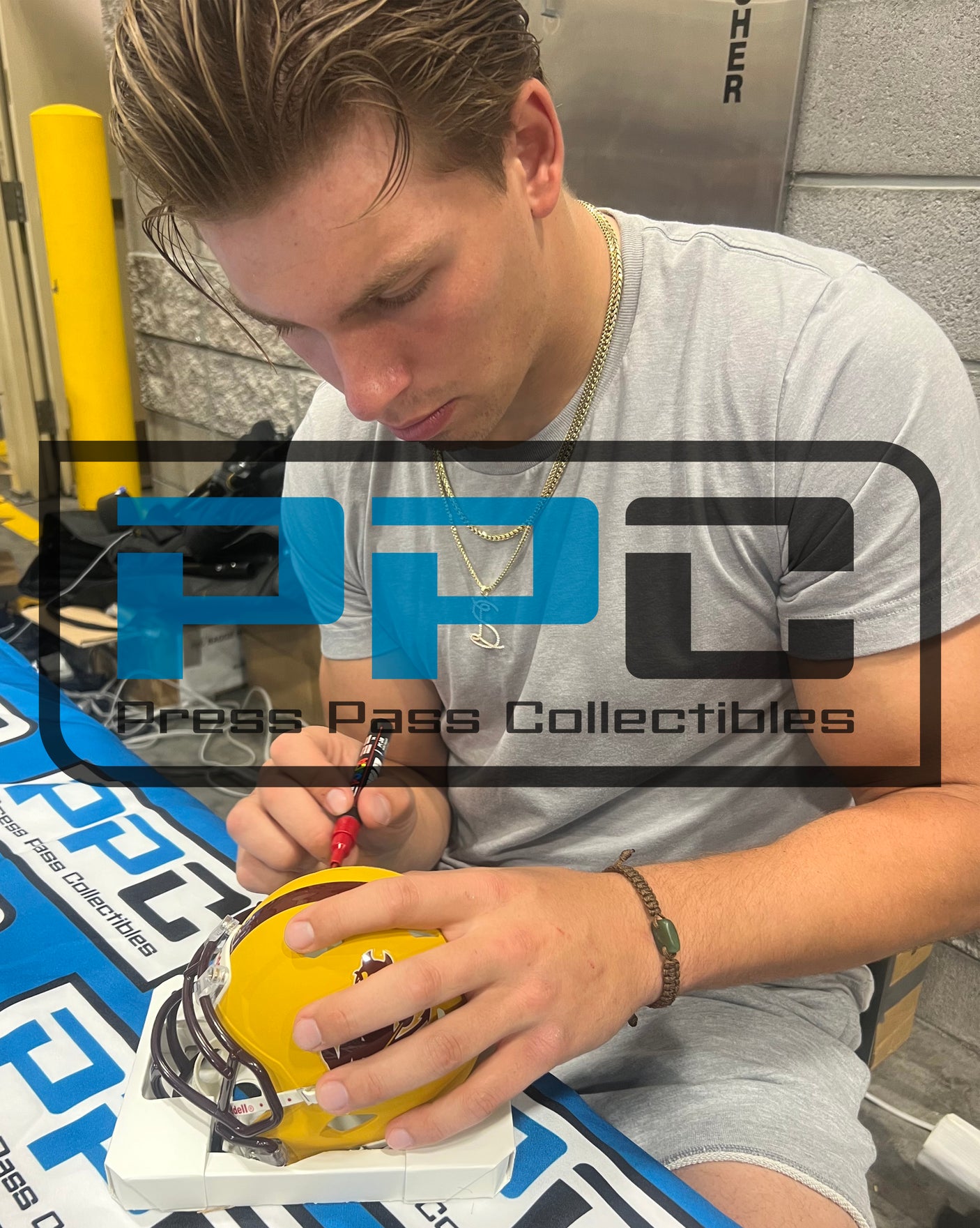 Arizona State Sam Leavitt Authentic Signed Black Speed Mini Helmet BAS Witnessed