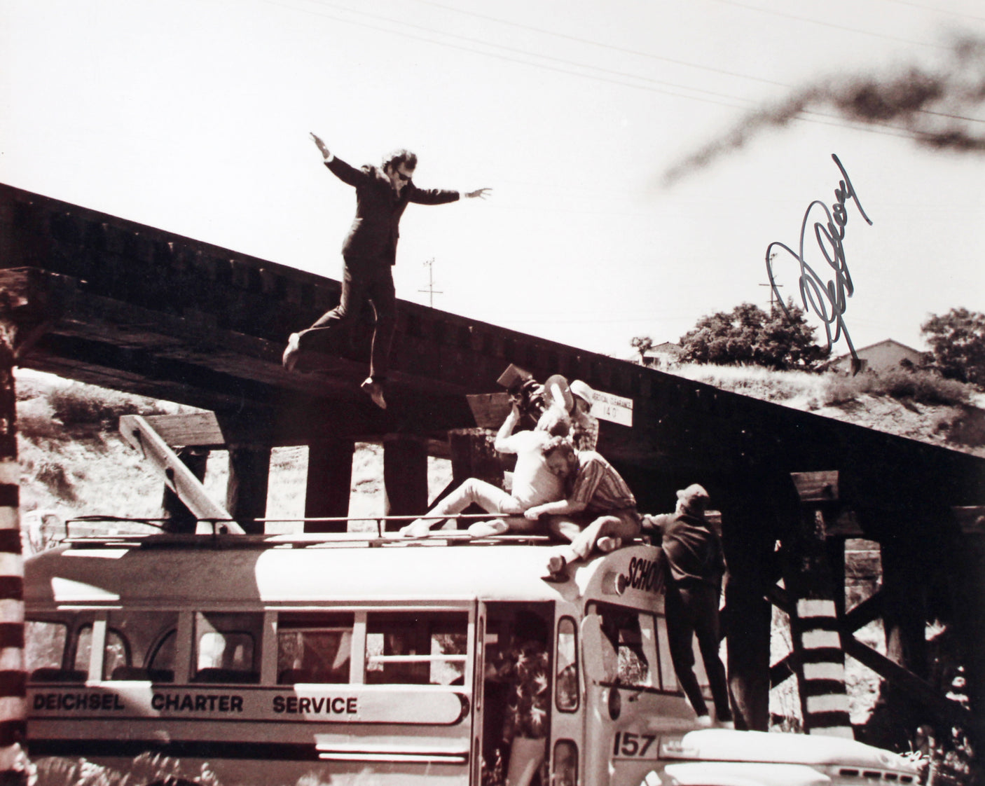 Clint Eastwood Dirty Harry Authentic Signed 16x20 B&W Photo BAS #A42897