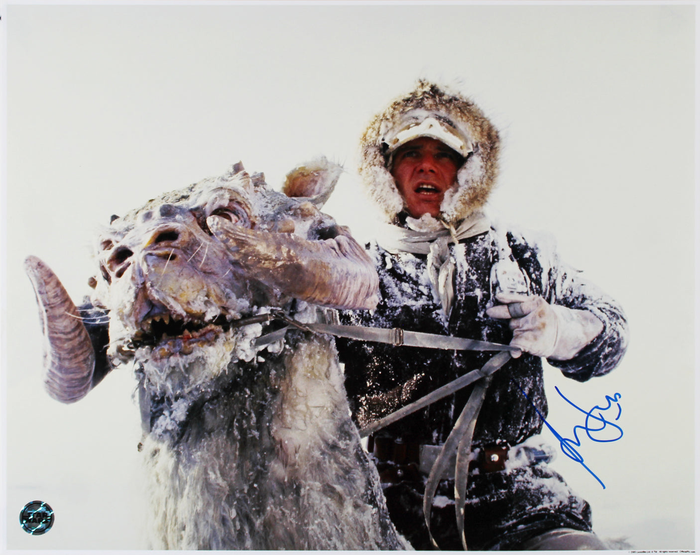 Harrison Ford Star Wars ESB Authentic Signed 16x20 OfficialPix Photo BAS #A34377